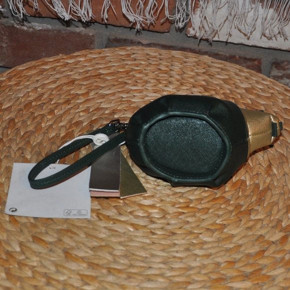 New Shiraleah Panda Coin Purse, Structured, Wrist Strap, Gold & Green, XS - Picture 3 of 4